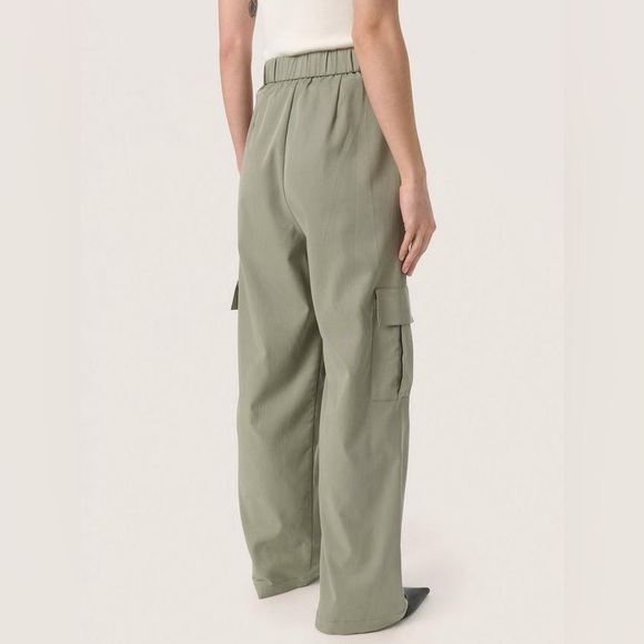 NEW Soaked In Luxury Kellie Cargo Trousers, Green large - Picture 3 of 15